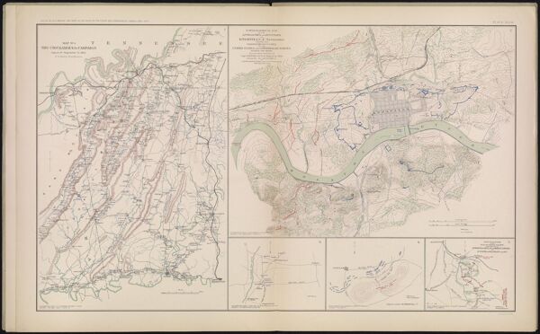 Map No. 1.  The Chickamauga Campaign August 16 _ September 22, 1863.