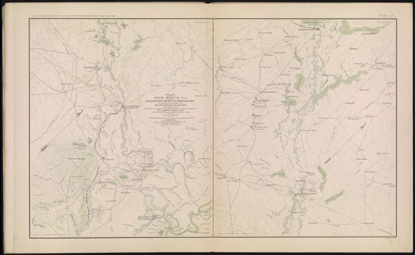 Valley of the Red River, LA. from Mississippi River to Shreveport illustrating the campaign under Major-General N. P. Banks in the Spring of 1864 prepared to accompany his report from information furnished by Col. John S. Clark, A.D.C. in the Engineer Bureau, War Department, Jan. 1865