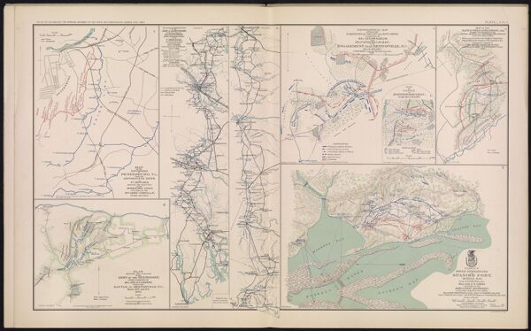 Map of the environs of Petersburg, VA., from the Appomattox River to Ft. Howard, showing the positions of the intrenched lines occupied by the 9th Army Corps, A. P., during the siege.