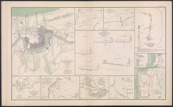 Department of the Gulf.  Map No. 5.  Approaches to New Orleans