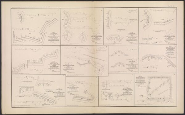 E. No. 5.  Plan and section of batteries nos. 9 and 10.  On the main line of enemy's works in front of Petersburg, VA.