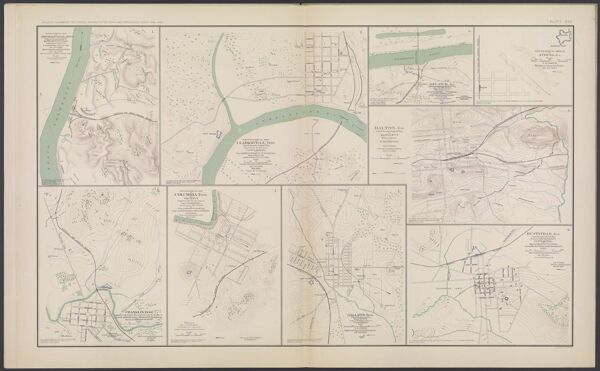 Topographical map of Johnsonville, Tenn.