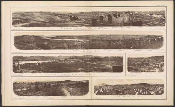 Panorama view of Knoxville, Tenn.  From cupola of University of East Tennessee.  March. 18th 1864.