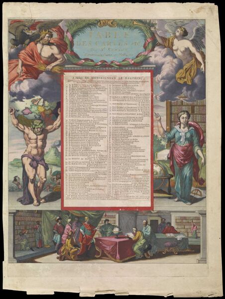 Table Des Cartes etc: Du Sr. Saanson [Atlas Nouveau Amsterdam]