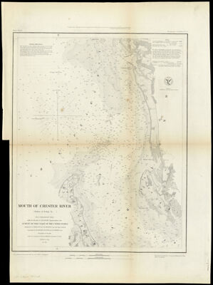 Mouth of Chester River (Harbor of Refuge No.) From a Trigonometrical Survey under the direction of A. D. Bache Superintendent of the Survey of the Coast of the United States, Triangulation by J. Ferguson and K. E. Johnston Capt. Topl. Engrs. Assistants, Topography by H.L. Whiting. R. D. Cutts and J. C. Neilson Assts., Hypography by the party under the command of W. P. Mc. Arthur Lieutenant U.S. Navy
