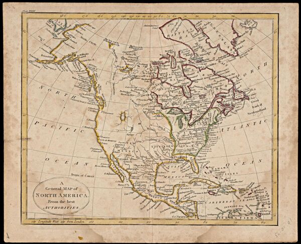 A General Map of North America from the best Authorities