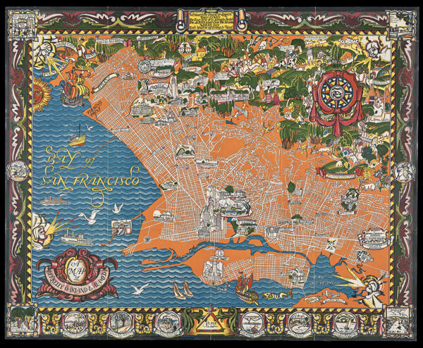 A Map of Berkley, Oakland & Alemeda