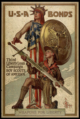 U*S*A bonds : Third Liberty Loan campaign, Boy Scouts of America : weapons for liberty