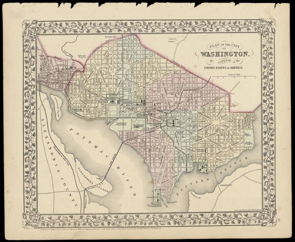 Plan of the city of Washington : the capitol of the United States of America