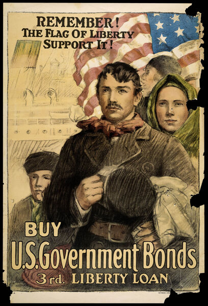 Remember! The flag of liberty--Support it! : Buy U.S. government bonds, 3rd Liberty Loan / Heywood Strasser & Voigt Litho. Co., N.Y