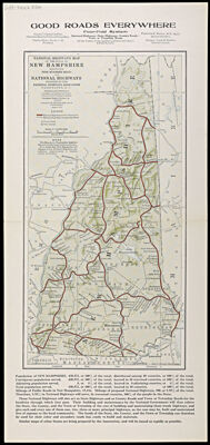 National highways map of the state of New Hampshire : showing nine hundred miles of national highways proposed by the National Highways Association