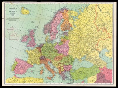 Sears Silvertone Radio European War Map
