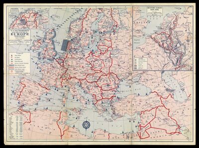 H.V. Kaltenborn's new 1940 war map of Europe
