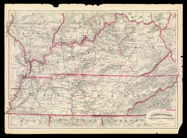 Asher & Adams' Kentucky & Tennessee.