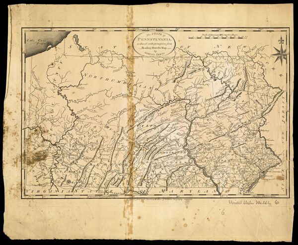 The State of Pennsylvania : reduced with permission from Readings Howells map