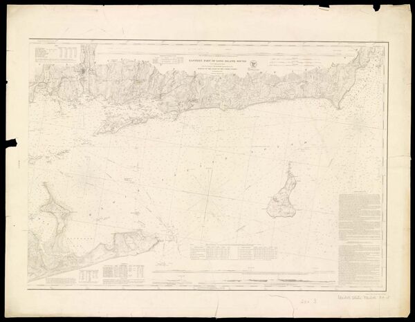 Eastern Part of Long Island Sound From a Trigonometric Survey under the direction of E. R. Hassler Superintendent of the Survey of the Coast of the United States
