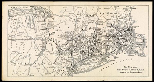 The New York, New Haven and Hartford Railroad : operated and controlled lines