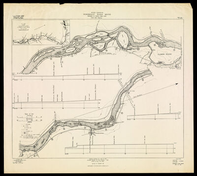 River Surveys : Penobscot River Maine, Bangor to North Twin Lake, Plan and Profile