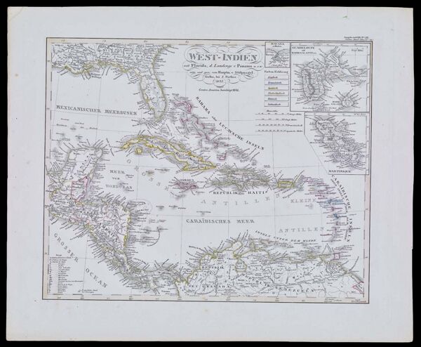 West-Indien mit Florida, d. Landenge v. Panama u.s.w. centw. und gez vom Hauptm. v. Stulpnagel; Gotha bei J. Perthes, 1837.