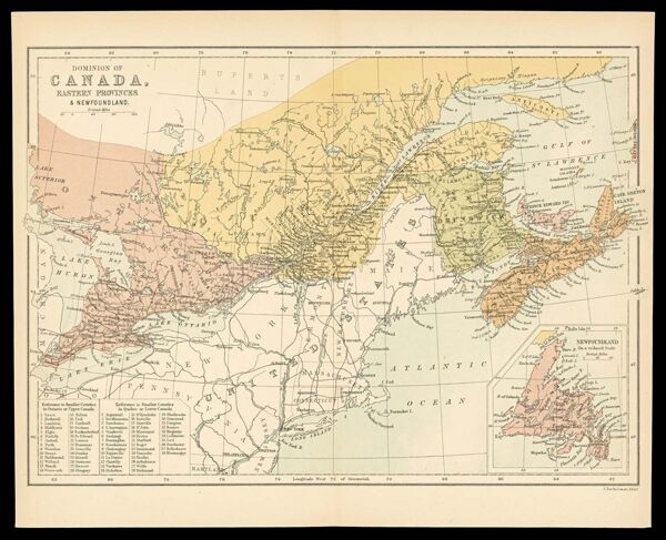 Dominion of Canada, Eastern Provinces & Newfoundland