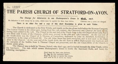 [The Parish Church of Stratford-on-Avon]