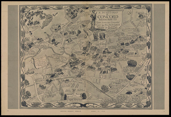 A Scott-Map of Concord Massachusetts 