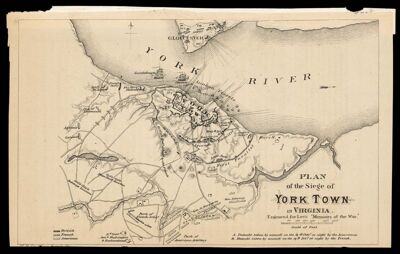 Plan of the Siege of Yorktown in Virginia