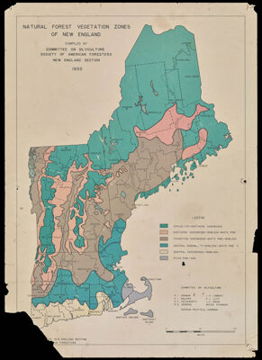 Natural Forest Vegetation Zones of New England