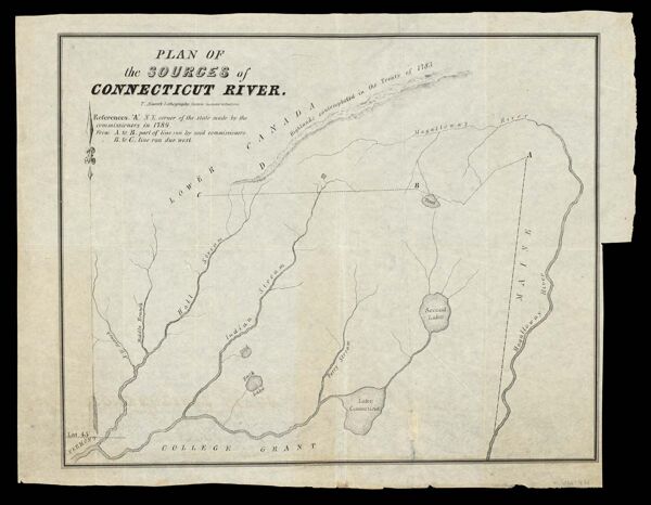 Plan of the sources of Connecticut River.