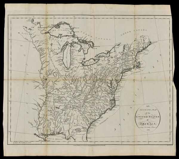 An accurate map of the United States of America : according to the Treaty of Peace of 1783
