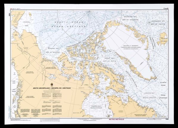Arctic Archipelago, Canada = 7000, Archipel de l'Arctique, Canada.