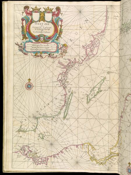 Oost Zee door Arnold Colom op het Water by de Nieuwe brugh inde Lichtende Colom. [with manuscript 3. found in upper right hand corner]