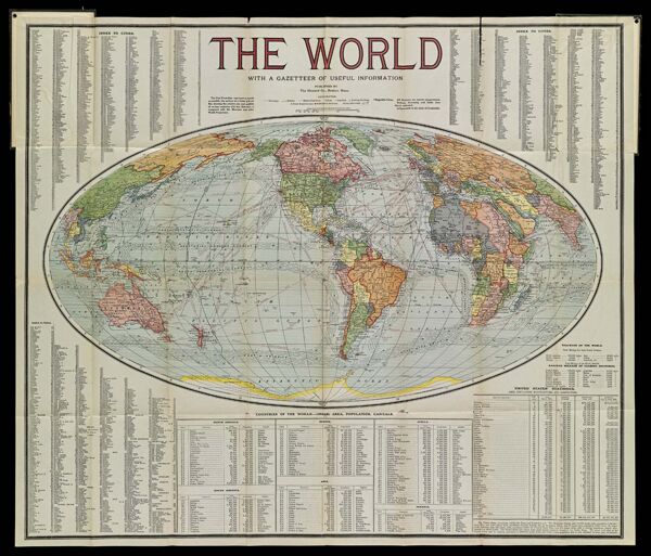 The World : with a gazetteer of useful information
