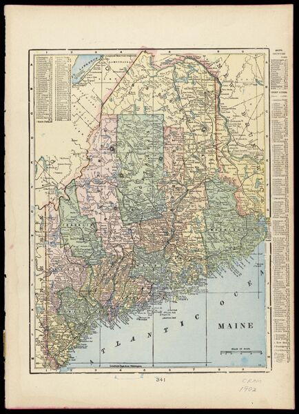 Maine [verso: Vermont and New Hampshire]