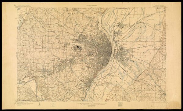 Missouri-Illinois, Saint Louis quadrangle / U.S. Geological Survey ; H.M. Wilson, geographer ; Chas. E. Cooke, topographer in charge ; topography by Chas. E. Cooke, Wm. O. Tufts, Gilbert Young, and City of St. Louis ; control by U.S.C. and G.S. and Geo. T. Hawkins