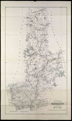 Map of Penobscot County, Maine