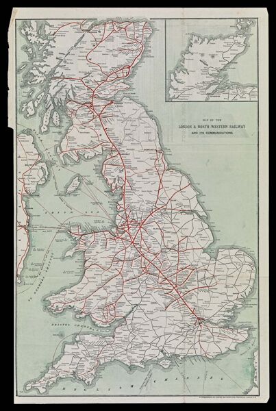 Map of the London & Northwestern Railway and Its Communications.