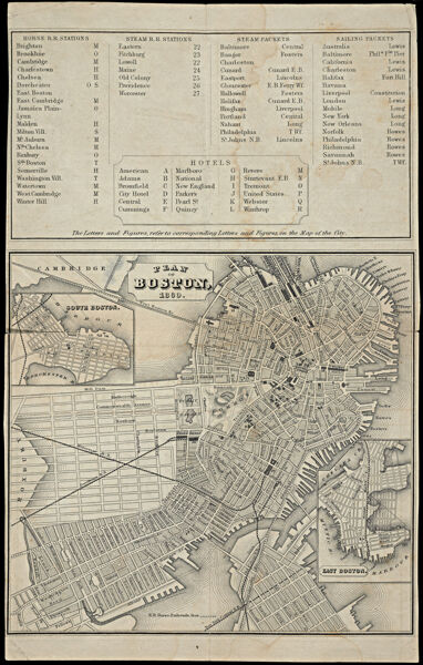Plan of Boston, 1860.