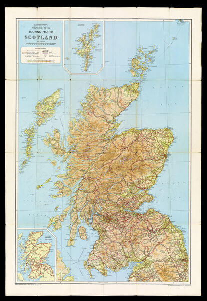 Bartholomew's Twelfth-Inch to Mile Touring Map of Scotland