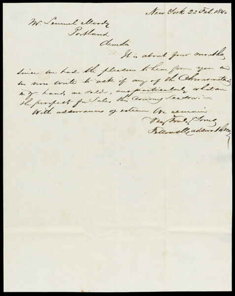 [Correspondence, 1840 - 4 letters from supply companies to Lemuel Moody]
