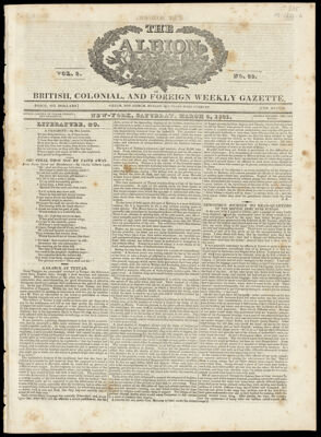 The Albion, or, British, colonial, and foreign weekly gazette