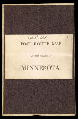 Post Route Map of the state of Minnesota.