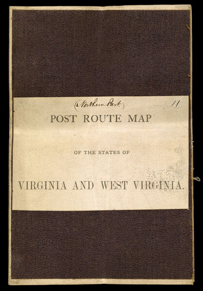 Post Route Map of the states of Virginia and West Virginia together with Maryland and Delaware with the adjacent parts of Pennsylvania, Ohio, Kentucky, Tennessee and North Carolina showing post offices with the intermediate distances and mail routes in operation on the 1st of December 1884 / &c published by order of Postmaster General Walter Q. Gresham under the direction of W.L. Nicholson, topographer P.O. Dept.