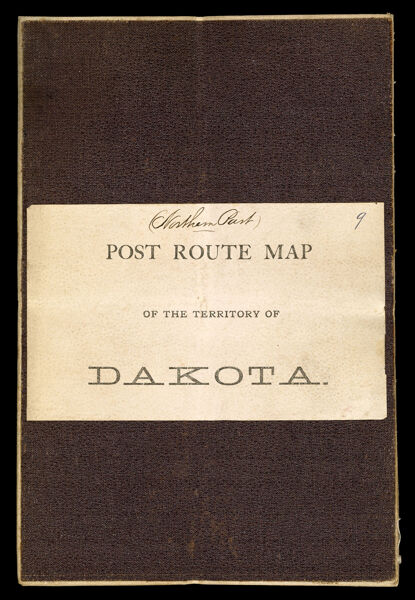 Post Route  of the territory of Dakota.