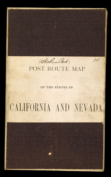 Post Route Map  of the states of California and Nevada