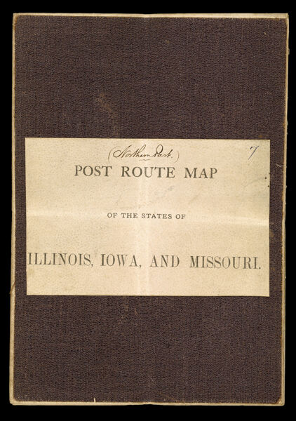 Post Route Map of the states of Illinois, Iowa and Missouri with adjacent parts of Indiana, Wisconsin,, Minnesota, Nebraska, Kansas and Arkansas showing post distances and routes in operation on the 1st of December 1884.