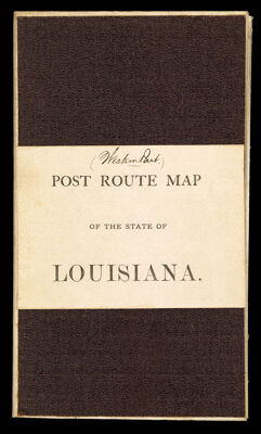 Post Route Map of the state of Louisiana.