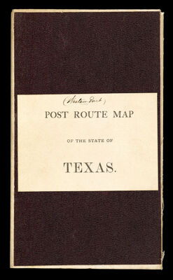 Post route map of the state of Texas.