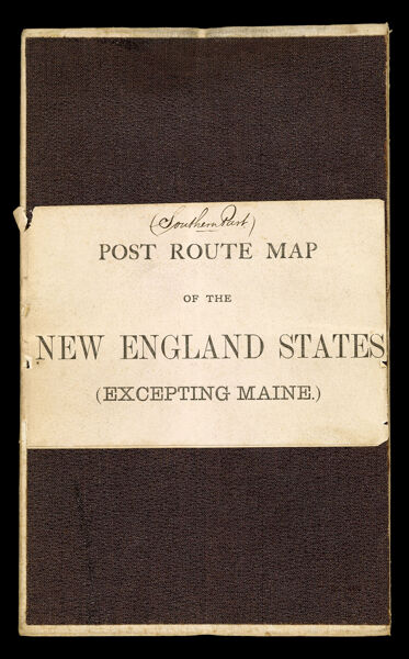 Post route map of the states of New Hampshire, Vermont, Massachusetts, Rhode Island, Connecticut and parts of New York and Maine showing post offices with the intermediate distances and mail routes in operation on the 1st of December 1884 published by order of Postmaster General Walter Q. Gresham under the direction of W.L. Nicholson, topographer P.O. Dept.