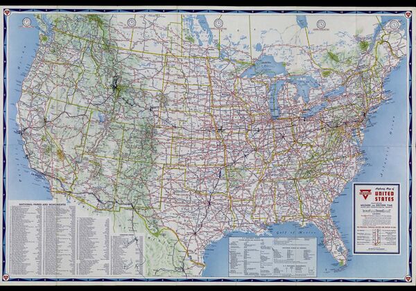 Conoco Highway Map of United States